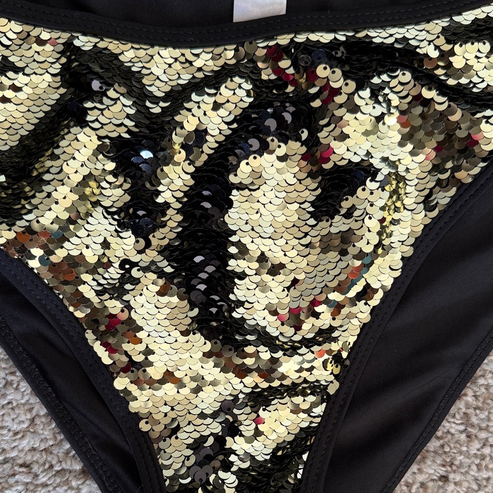 Glamorous Sequin Two Piece Bathing Suits - Picture 5 of 5